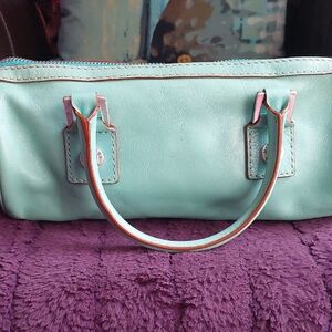 Mint Green Leather Handbag